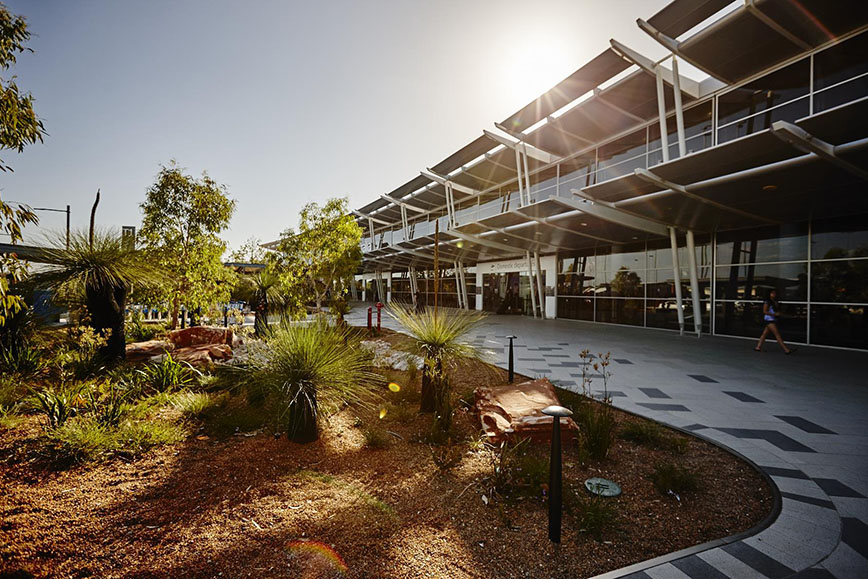 Our terminals image 7 - T1 forecourt and garden beds