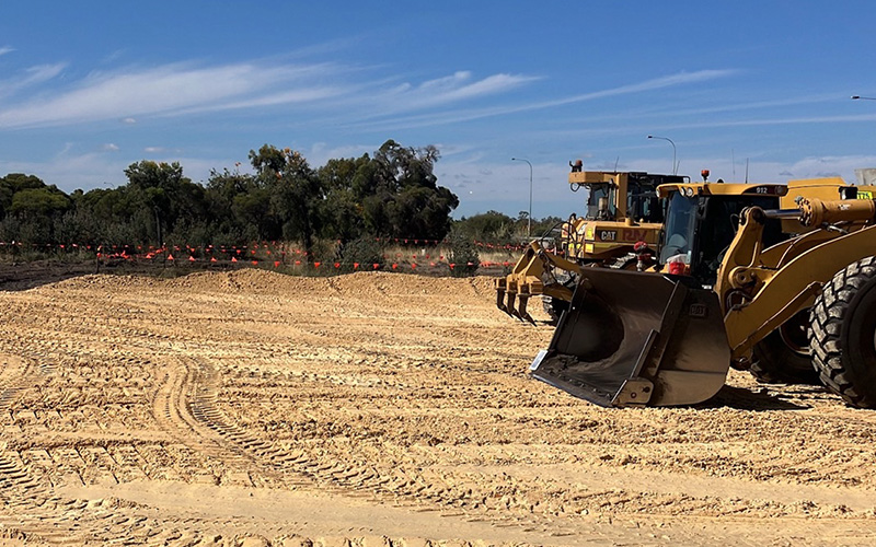 Site works at Dunreath Green